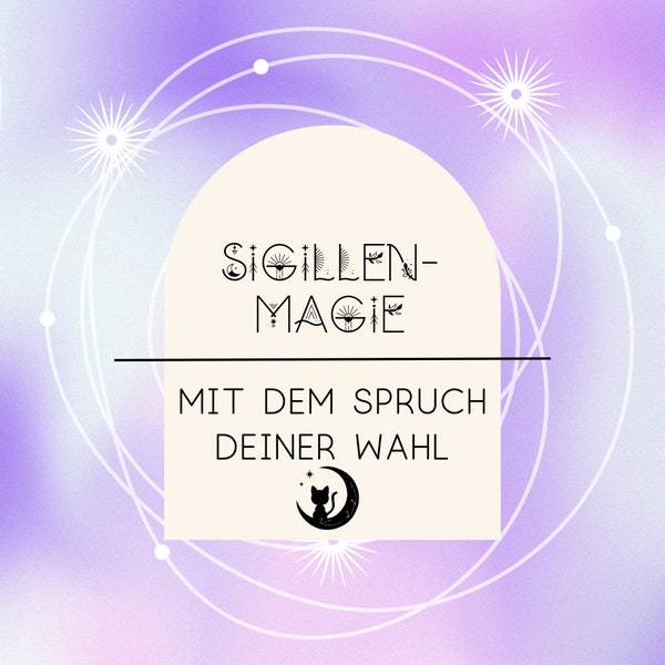 Sigillen-Magie mit einem Spruch deiner Wahl