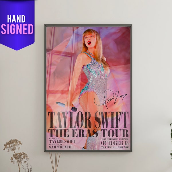 Taylor Swift Autographed Poster 20x30" - Eras Tour - Hand Signed