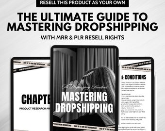 dropshipping, dropshipping ebook, dropshipping guide , mrr ebooks , plr ebook , ebook template, resell rights , master resell rights, plr