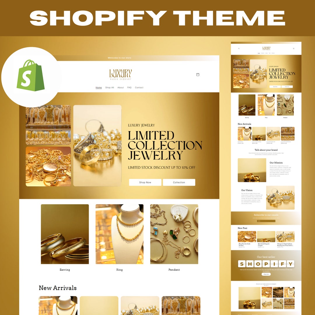 Jewelry Website, Shopify Theme Jewelry, Shopify Store, Shopify Website Jewelry Website, Shopify Theme Jewelry, Shopify Store, Shopify Website