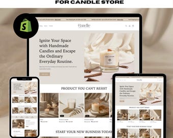 Kerze Shop unter https://www.etsy.com/de/listing/721999993/kerze-design, kerzen-website-vorlage, kerzen-website-vorlage