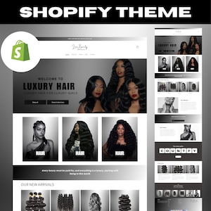 Hair Stylist Shopify Website Template: Salon Theme