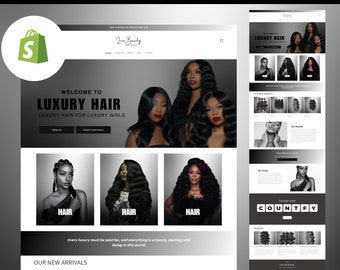 Websitesjabloon kapper Shopify: salonthema