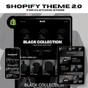 Shopify Clothing Theme 2.0: Customizable Fashion Store Template