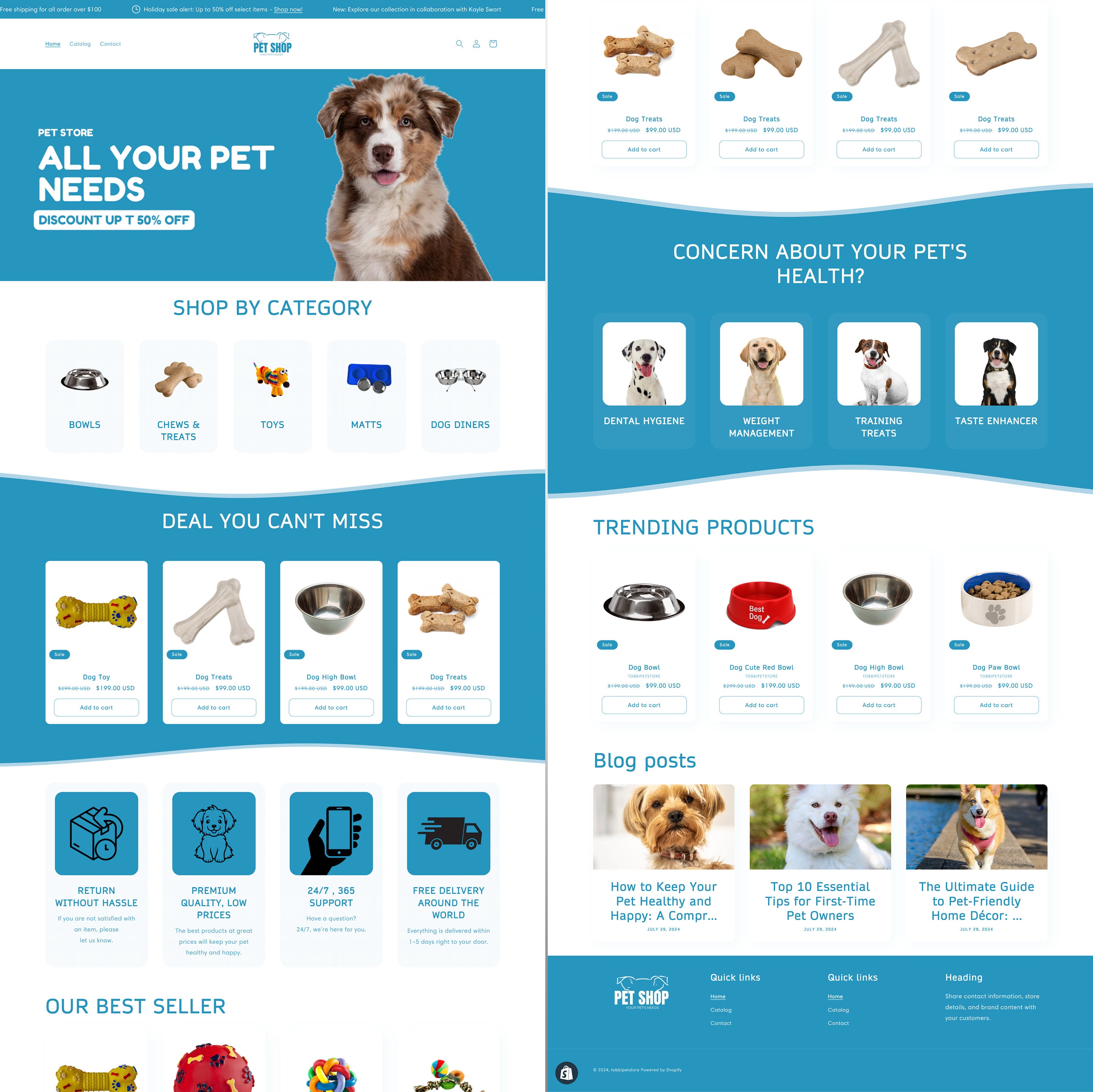 Shopify Theme for Pet Store , Pet Store Shopify Theme , Animal Store ...
