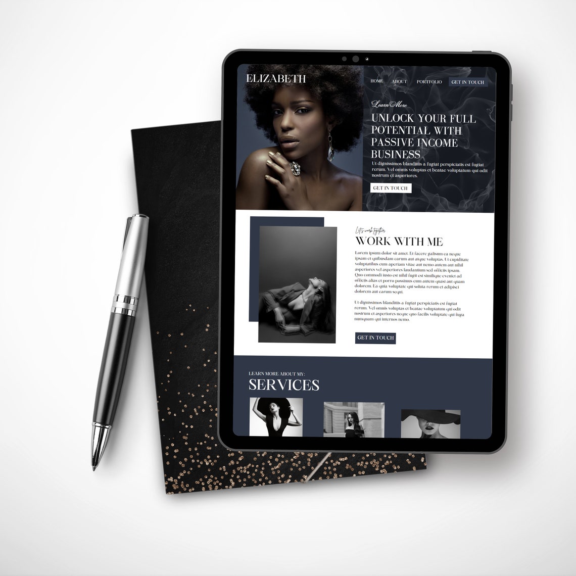 Canva Website Template Portfolio Canva Coach Website Template Canva