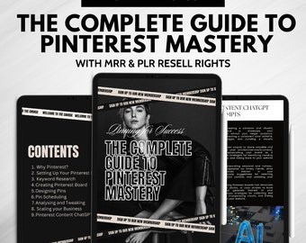 pinterest ebook, ebook, business ebook, pinterest templates, canva ebook template, pinterest pins, seller guide, plr templates, dfy, resell