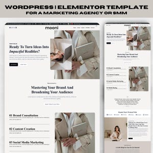 mooni wordpress elementor , elementor wordpress template , wordpress template , wordpress website template , website template