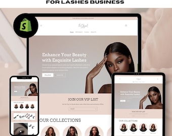 lashes website template , shopify website , shopify website template , lash website , lash website design , shopify theme , template website