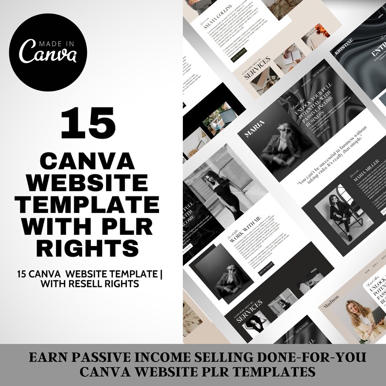Canva Plr , Plr Digital Products , Plr Canva Templates , Canva Website ...