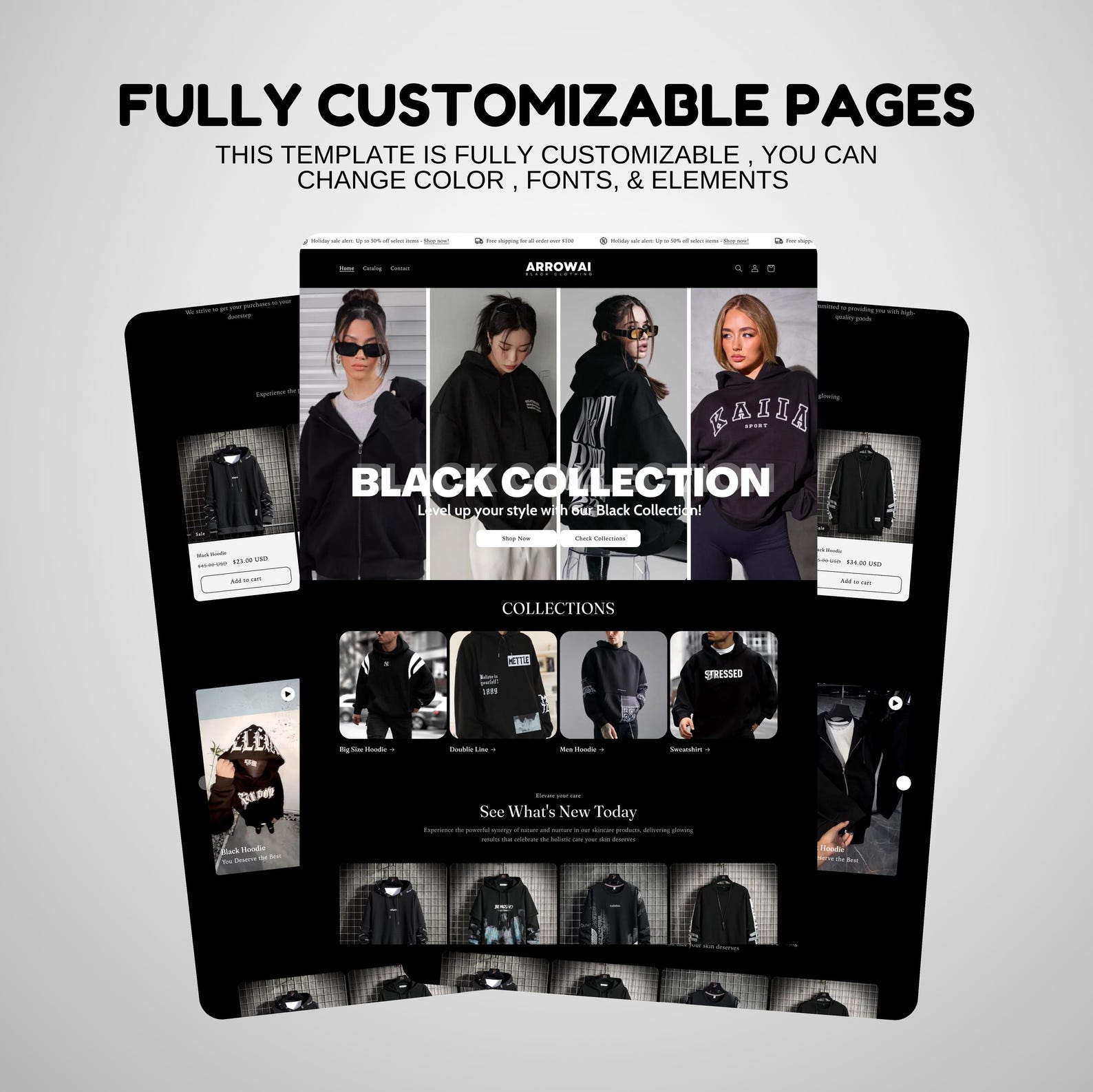 Shopify Merch Store Clothing Shopify Theme , Shopify Theme Clothing , Shopify Template ...