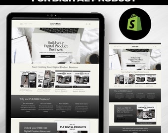 Shopify Theme for Digital Products: Website Template