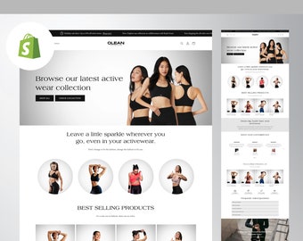 active wear shopify theme , sports wear website , gym outfit website , active wear shopify 2.0 template , shopify theme template