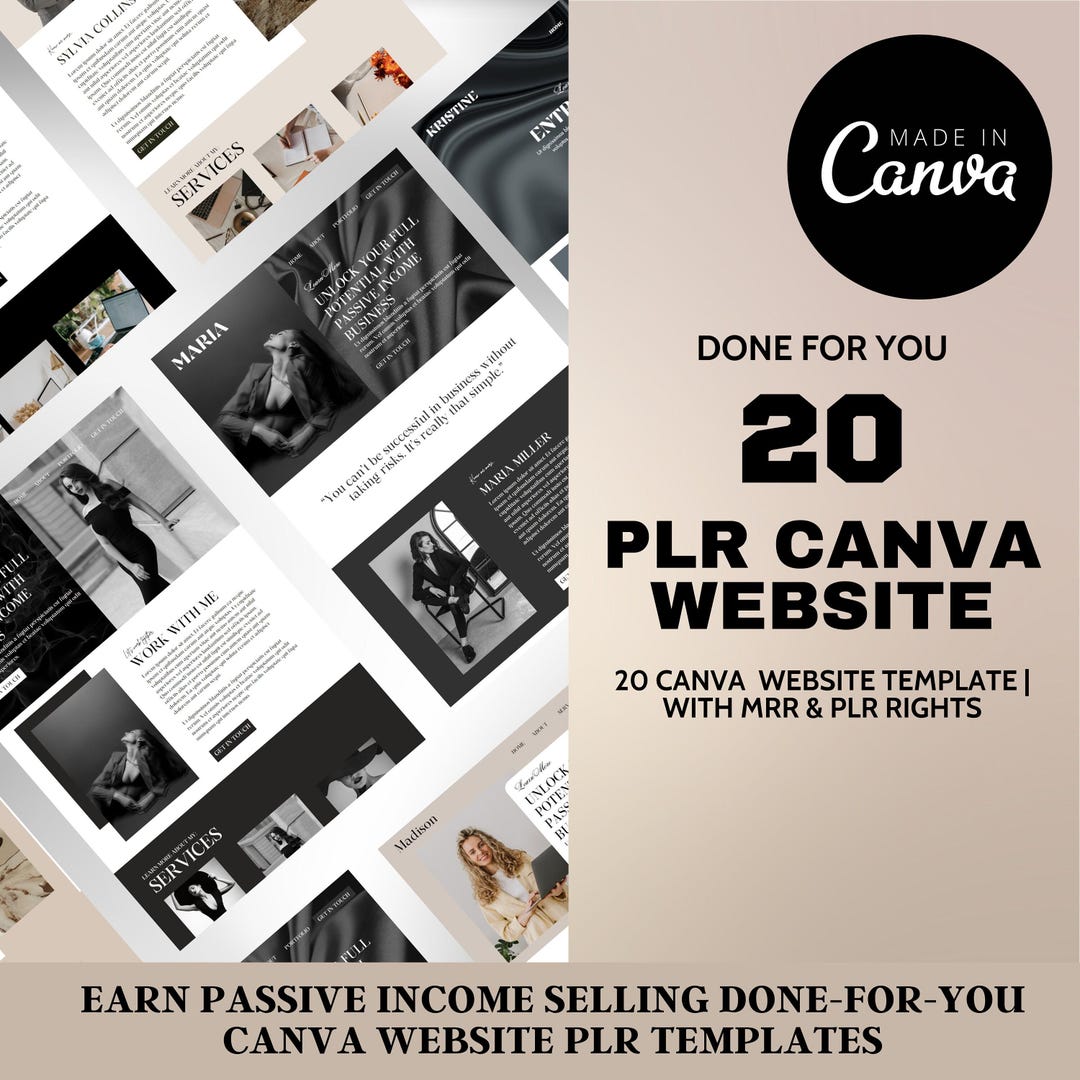Canva Plr , Plr Digital Products , Plr Canva Templates , Canva Website
