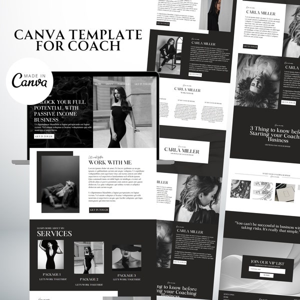 website template coach , canva coach website template, canva coach website, website template canva, website canva template, canva