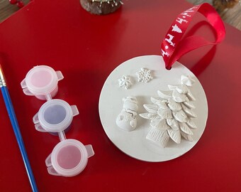 Dipingi la tua decorazione natalizia / Pallina per l'albero di Natale / Riempitivo per la calza / Lavoretti per bambini / Bomboniere per feste per bambini / Ornamento natalizio