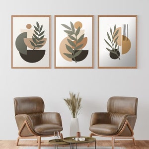 Set of 3 modern style arts, ideal for living room decor