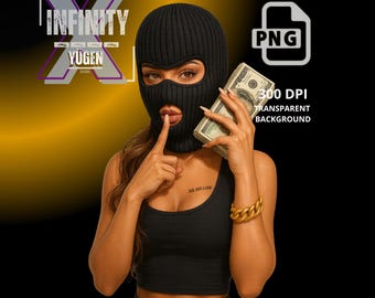 Ski Mask Gangsta Girl Png, Hustler Ski Mask Girl Png, Black Ski Mask Girl Png, Gangster Ski Mask Png, Gangster Girl Png, Gangsta