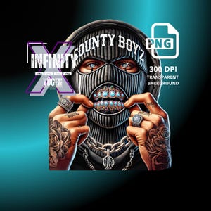 Diamond Gangster PNG Ski Mask Teeth Hustle Guy png Streetwear Style png Streetwear Designs, Money Urban Designs Ski Mask PNG Gangster PNG