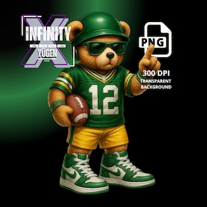 Football Teddy Bear png, Football Inspired png, digital download, Football PNG, Football Teddy Bear, Ideal for T-Shirts & Hoodies