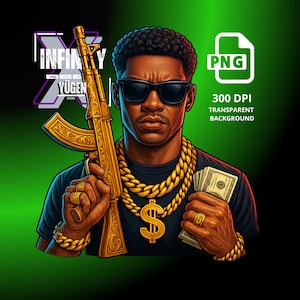 Gangster PNG Ski Mask  Hustle Guy png Streetwear Style png Streetwear Designs, Money Urban Designs Ski Mask PNG Gangster PNG