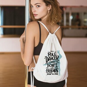 Umweltfreundlicher Pole Dance Kordelzug-Rucksack: Pole Humor - Geschenk für Poler