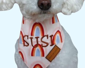 Dog Name Bandana I Bandanas for Dogs I Custom Dog Bandanas I Dog Scarf