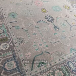 Hand Knotted Oushak Rug, Made to Order, Modern Pastel Area Rug