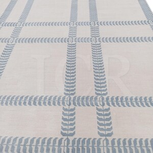 Modern Oushak Rugs: Light Blue & Soft White, Modern Area Rug image 5