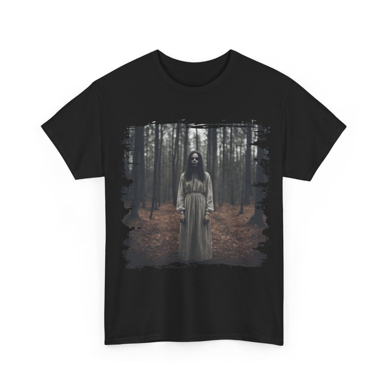 Creepy Girl in Woods Horror Scary Freaky Sarcastic Dark Humour Horror