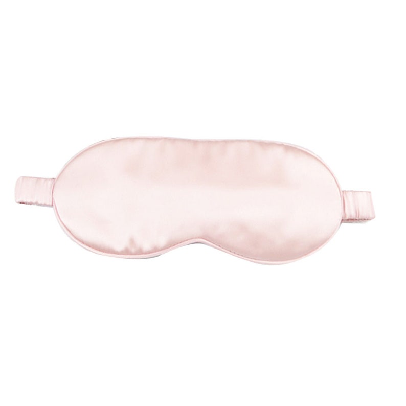 Masque de sommeil luxueux en soie de mûrier 100 % naturelle pure Pink