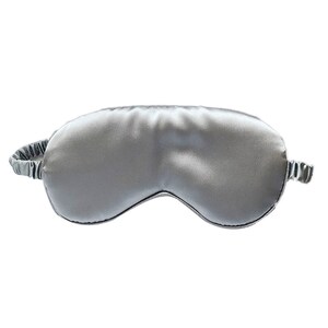 Luxurious Pure 100% Natural Mulberry Silk Sleep Mask Silver