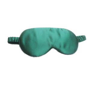 Masque de sommeil luxueux en soie de mûrier 100 % naturelle pure Green