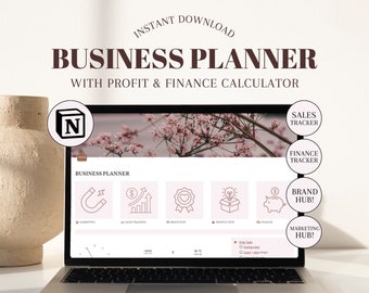 Notion Template Business Planner Notion Dashboard Content Planner Marketing Branding Business Finances Customer Hub Project Management Hub
