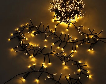 Luci a corda a grappolo di petardi a LED di lusso Illuminazione per esterni per feste di Natale