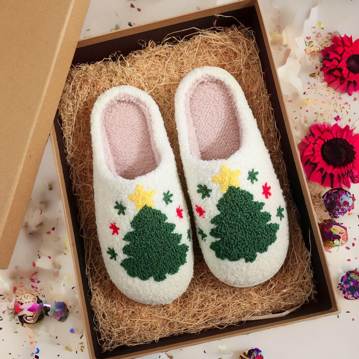 Mens jif novelty xmas slippers