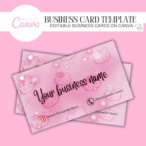 Business Cards, 2025 Business Cards, Editable Canva Template