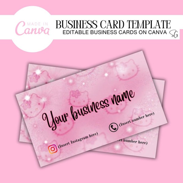 Business Cards, 2023 Business Cards, Editable Canva Template