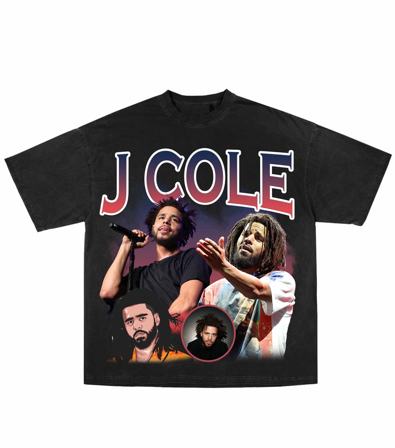J Cole PNG | T-shirt PNG | Bootleg T-shirt PNG | Printable Bootleg T ...