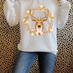 Coquette Reindeer,Christmas png,Christmas designs,Pink Christmas png,Christmas sublimation,Retro Holidays png,Holiday vibes png,Girly