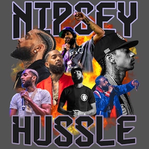 Nipsey Hussle png , Ready to print, printable design, hiphop artist, 90s, rapper, rap tee design, 300 dpi