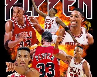 Pippen png T-Shirt Design, 300 DPI PNG file ready to print,Basketball bootleg png