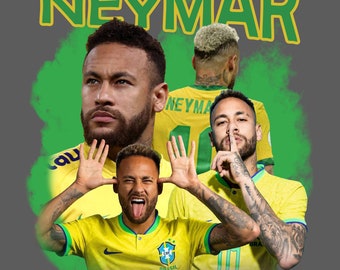 Neymar, png-bestand | T-shirt, png-bestand | Bootleg-T-shirt, png PNGEgg | Ontwerp afdrukbaar bootleg-T-shirt | Voetbal | Direct downloaden en klaar om af te drukken