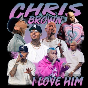 Chris Brown PNG, Chris Brown desing, Bootleg Hip Hop Shirt desing, Chris Brown hommage des années 90 graphique PNG, Hiphop PNG, cadeau pour fan
