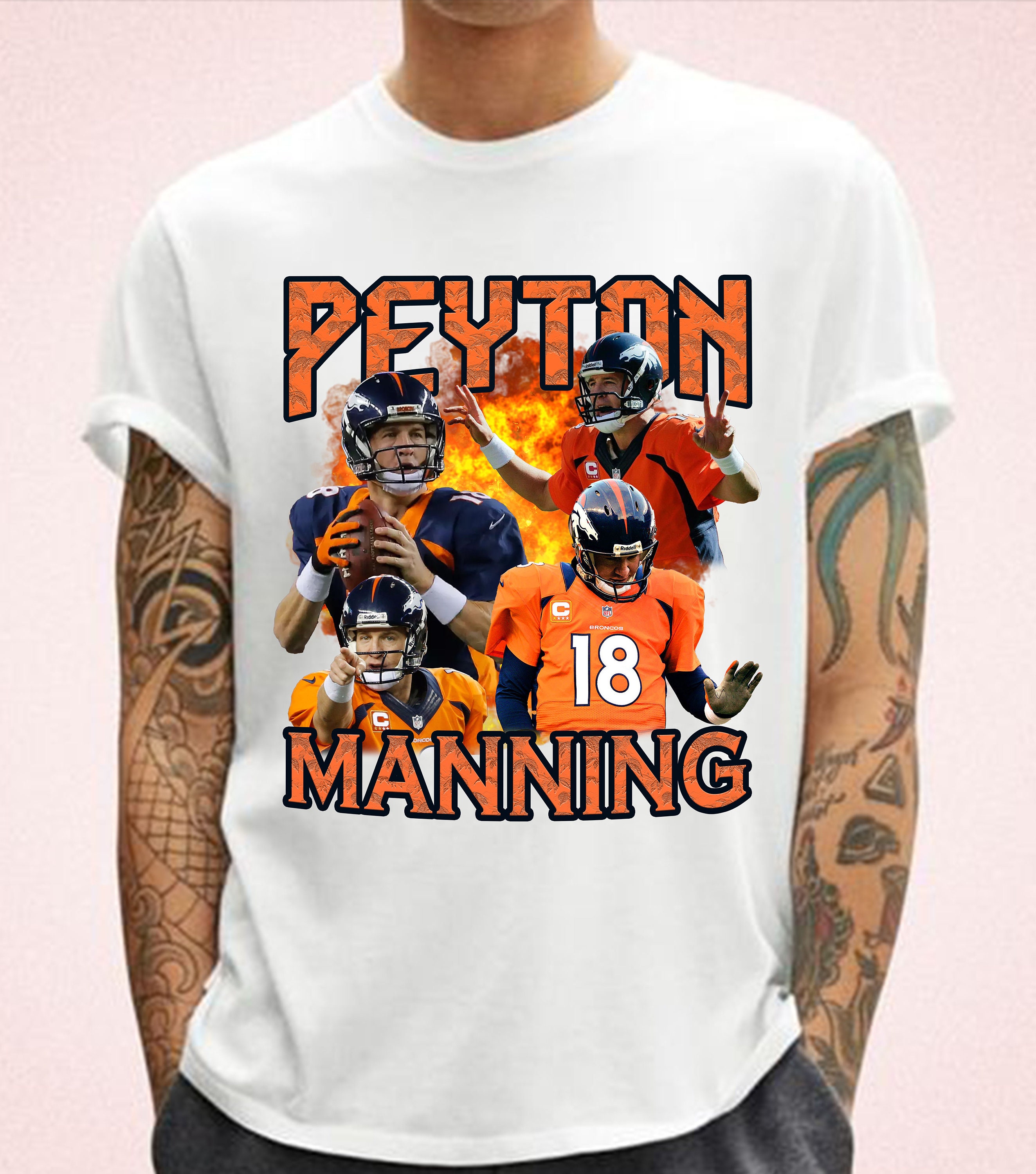 Peyton Manning PNG T Shirt Design Football Team Shirt Design