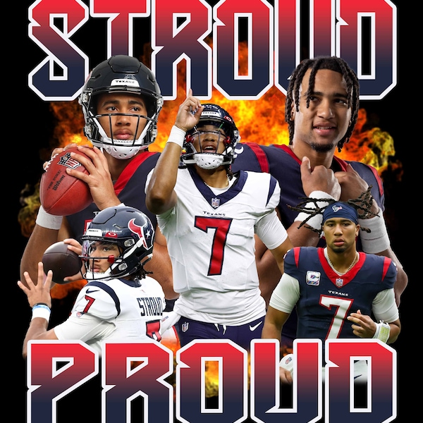 Cj Stroud T-Shirt Design PNG ,STROUD PROUD png ,Digital Instant Download, 300.dpi