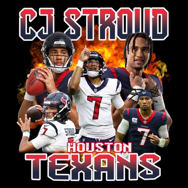 Cj Stroud T-Shirt Design PNG ,Digital Instant Download, 300.dpi