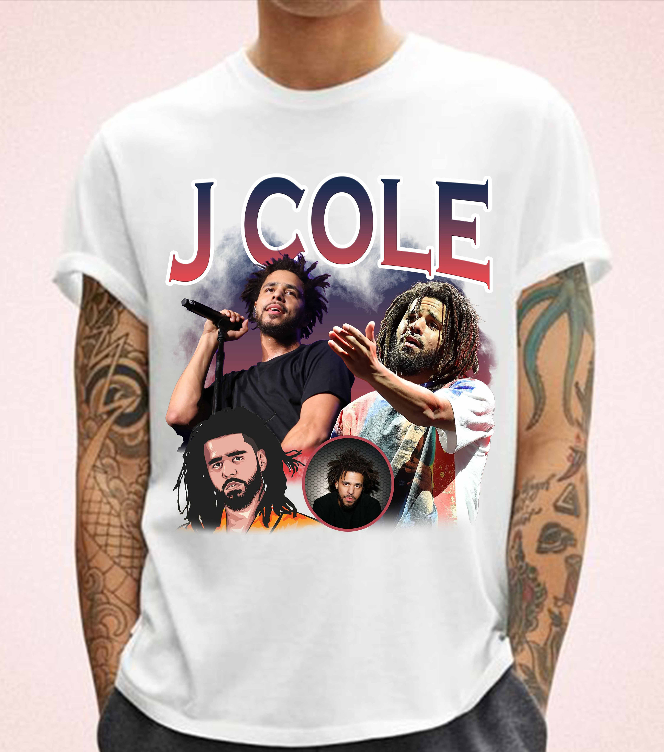 J Cole PNG | T-shirt PNG | Bootleg T-shirt PNG | Printable Bootleg T ...