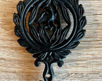 Vintage cast iron trivet