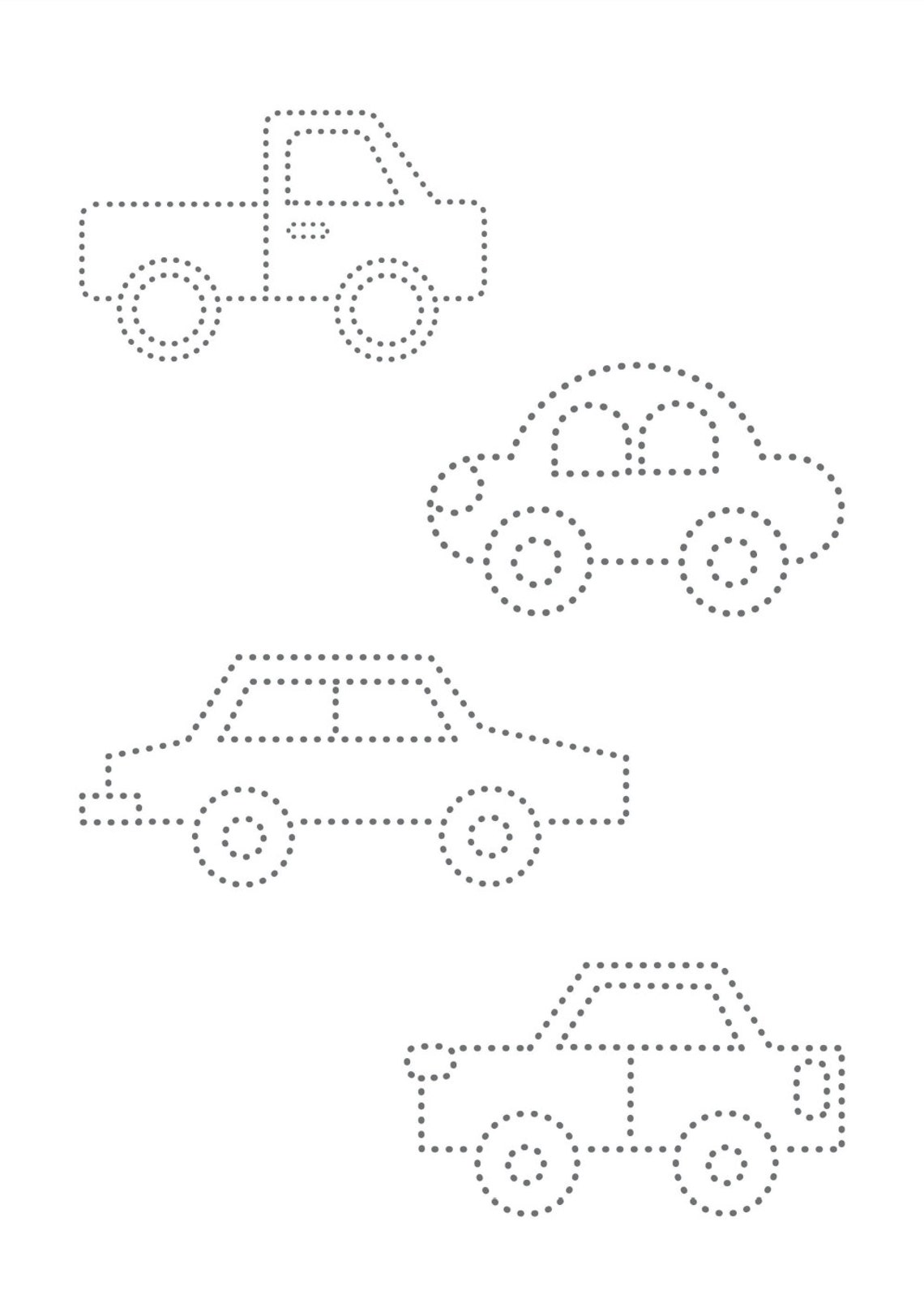 Line Tracing for Kids Activity Sheet Trace the Line Etsy